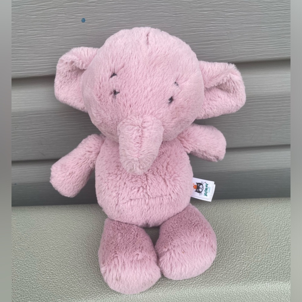 Jellycat Ottie The Pink Elephant Soft Plush Stuffed Animal Baby Lovey